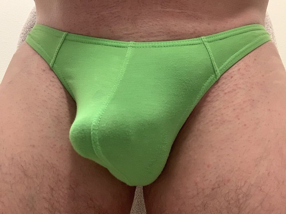 Green thong