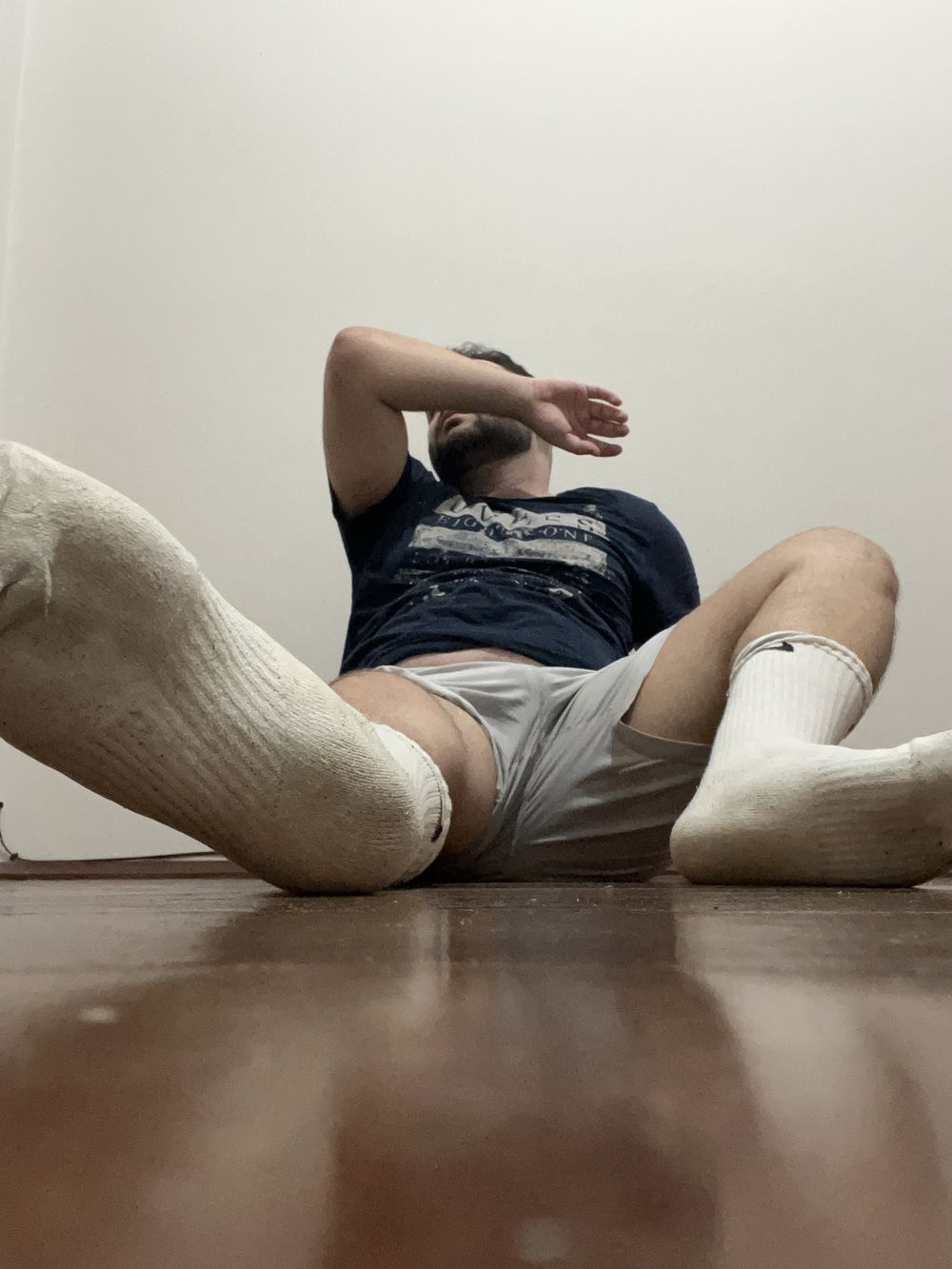 Chubby boy feet with socks dirty  #10