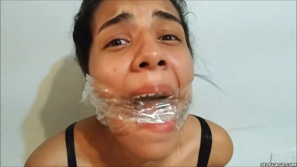 Bitch Hogtied Down And Gagged Super Tight! - Selfgags #6