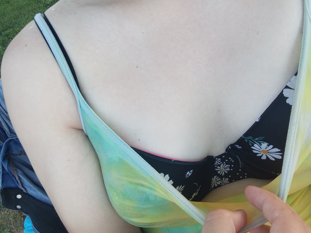 Me in a green tank top and grey panties  #18