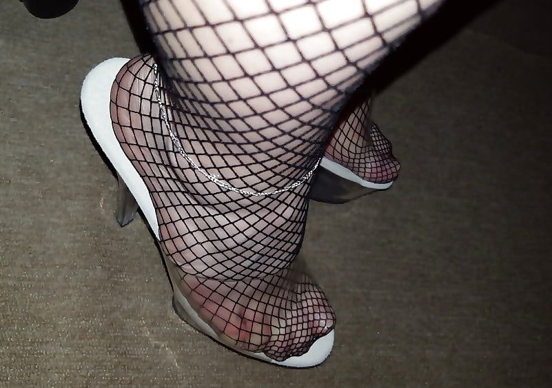 Sexy Heels ++ Fishnet ++ Anklets ++ Feet #4