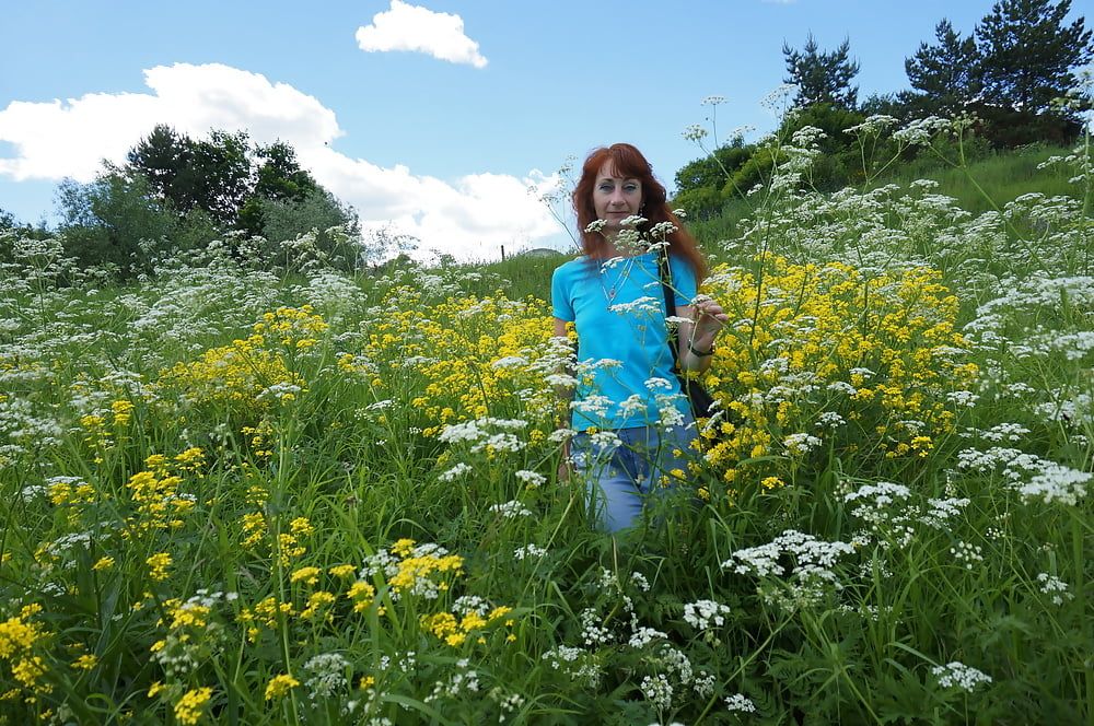 My Wife in White Flowers (near Moscow) #32