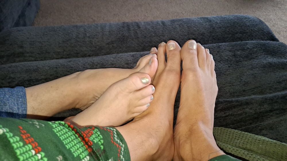 Barefoot footsie before sex #17