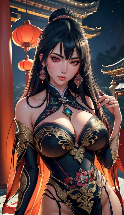 chinese temple (Ai models) #32