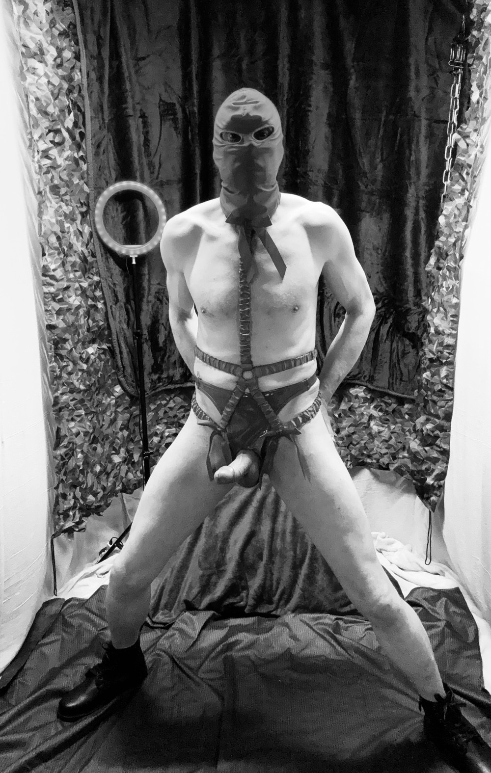 Kinky Cock Show In Black And White #10