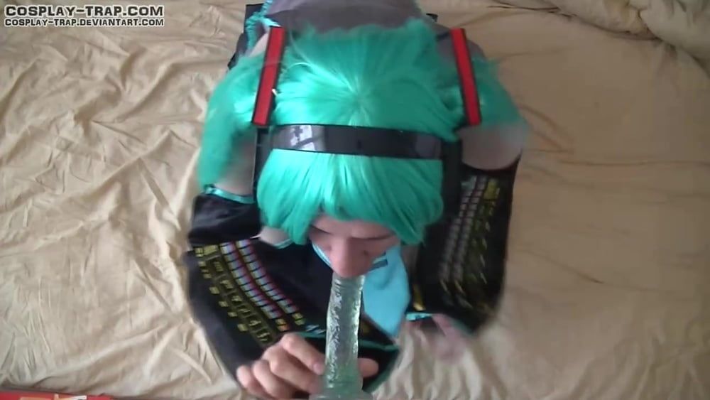 Crossdress cosplay Miku POV action #21