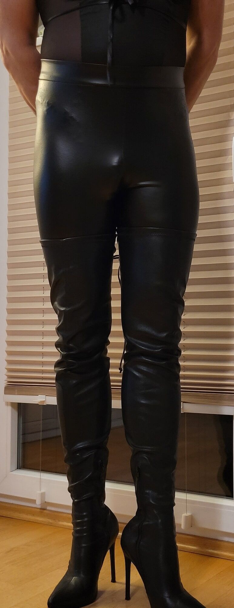Me in Shiny Leggins and Overknee Boots  #2