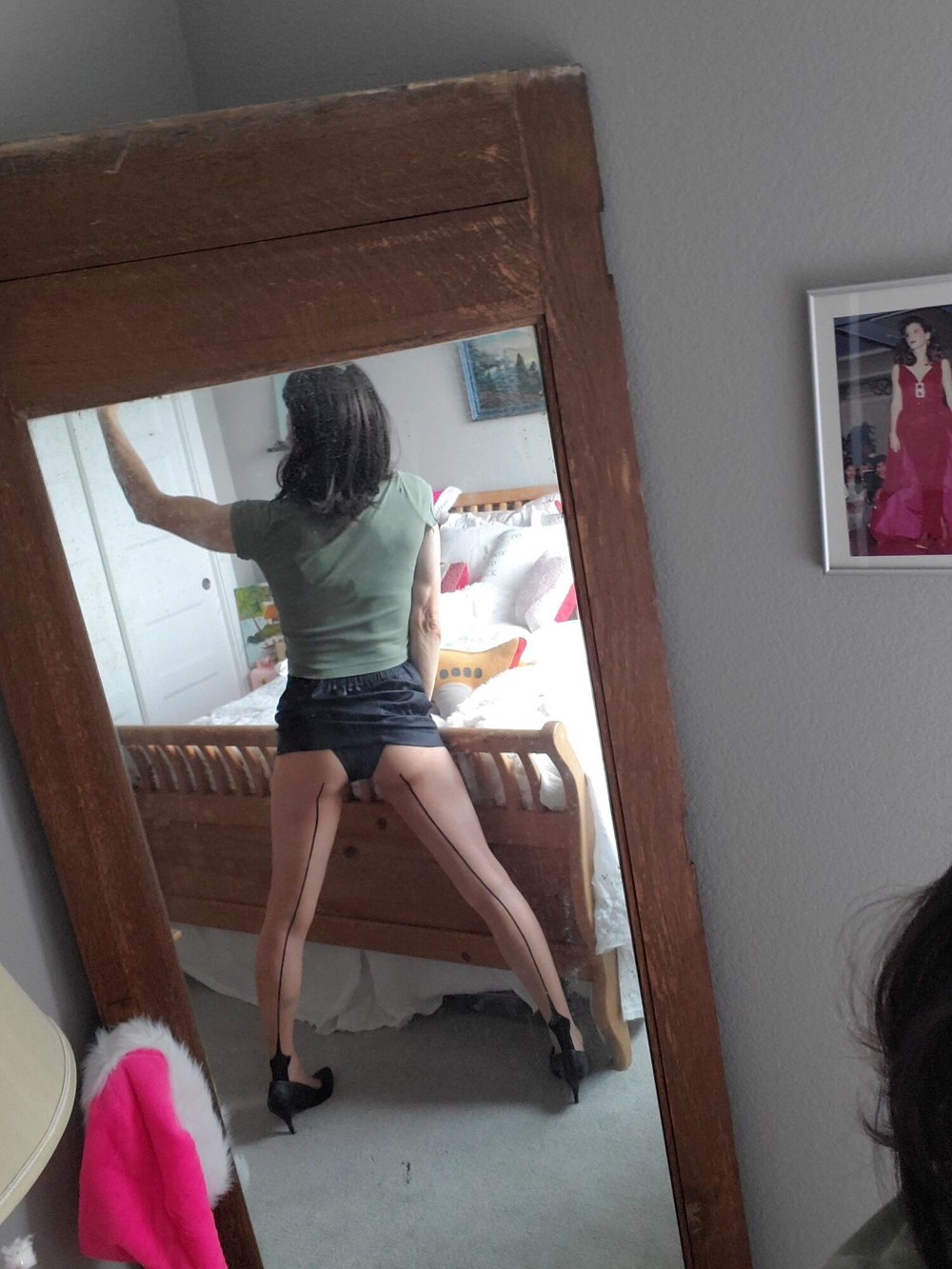 Black mini skirt #15