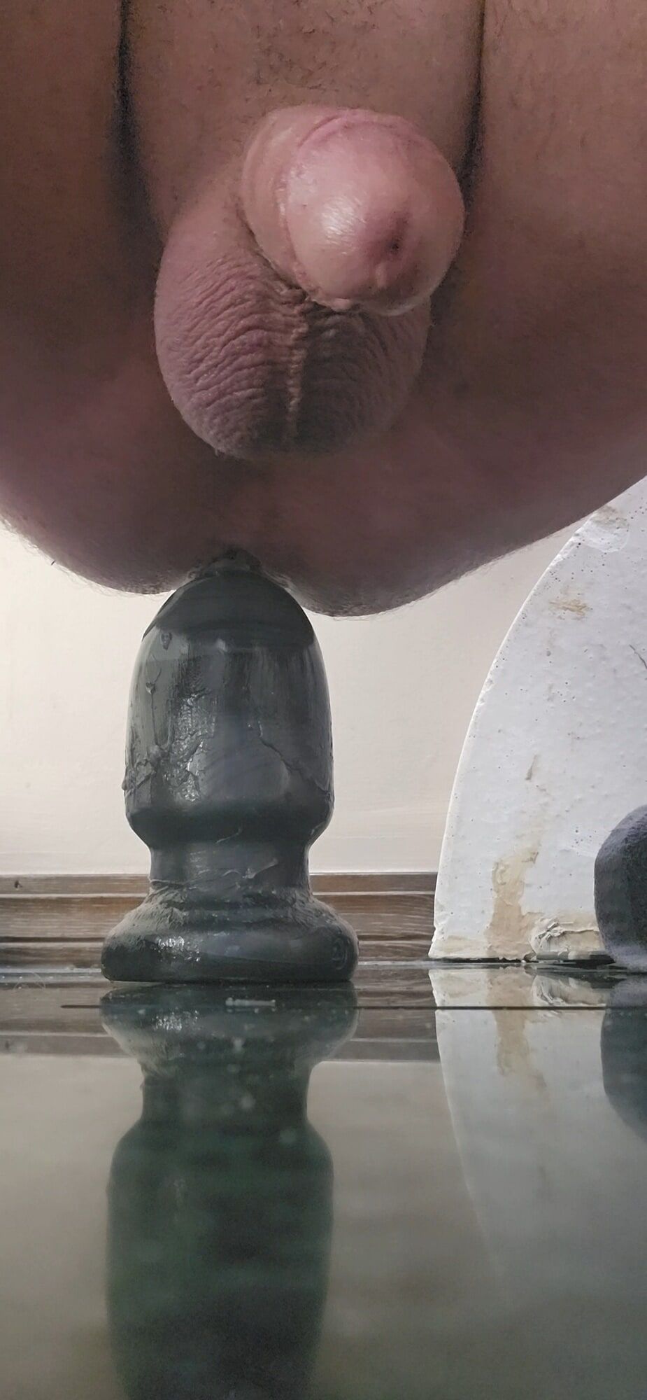 Presume dripping cock huge anal plug #9