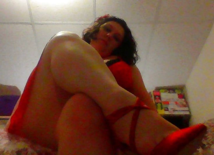 Stockings, panties, heels - the subs view from at my feet... #42