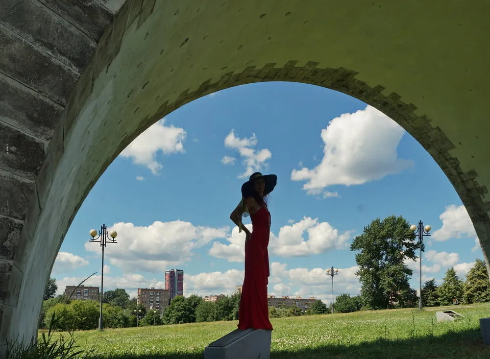 under the arch of the aqueduct #16