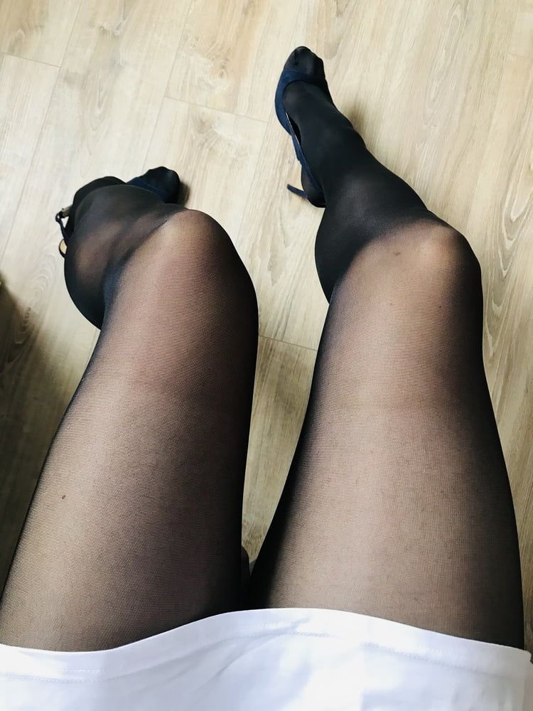 Sexy black stocking legs  #6