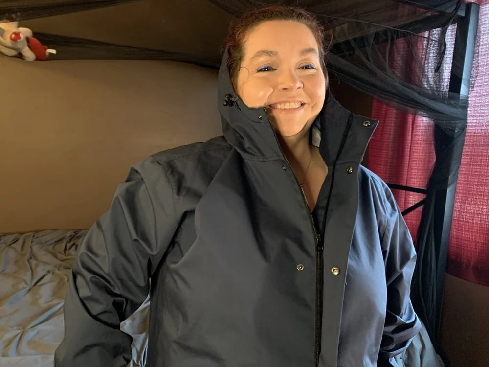 Sexy BBW Raincoat Slick Pussy #27