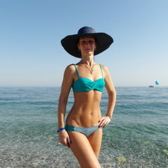 On beach of Alania, Turkey
