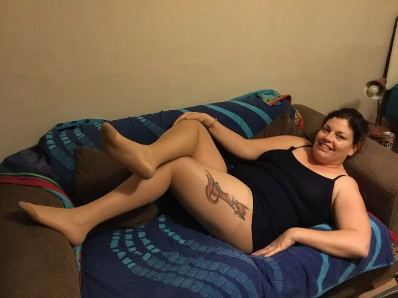 Suspender stockings with no knickers on #26