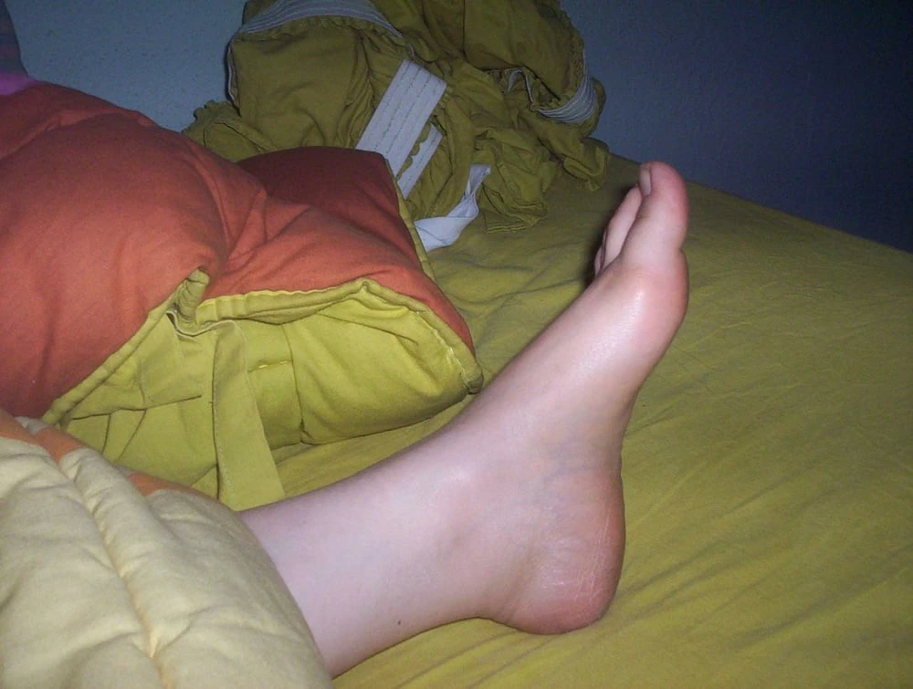 Anna shows her toes. Pictures I took #6