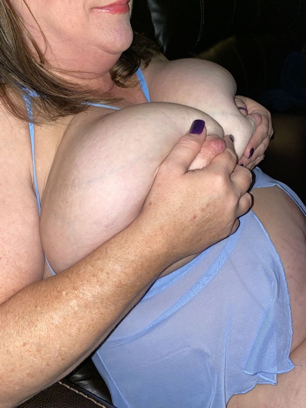 BBW wife in blue #38