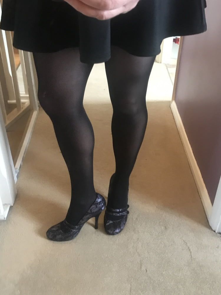 Black hold up stockings #36