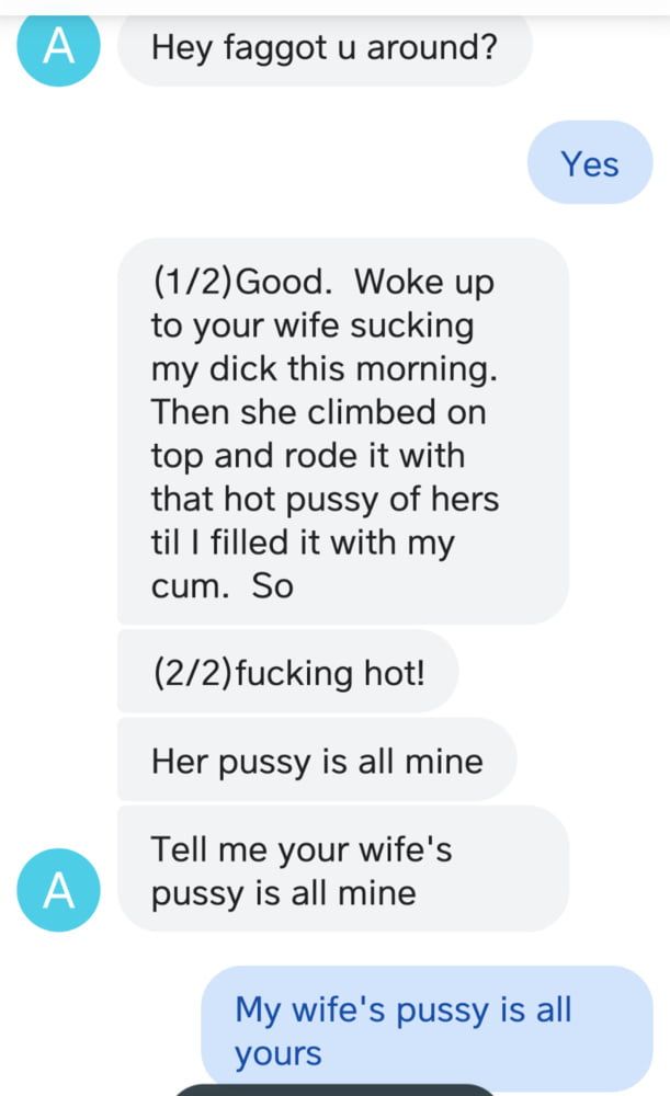 cuckold texts from wife's boyfriend