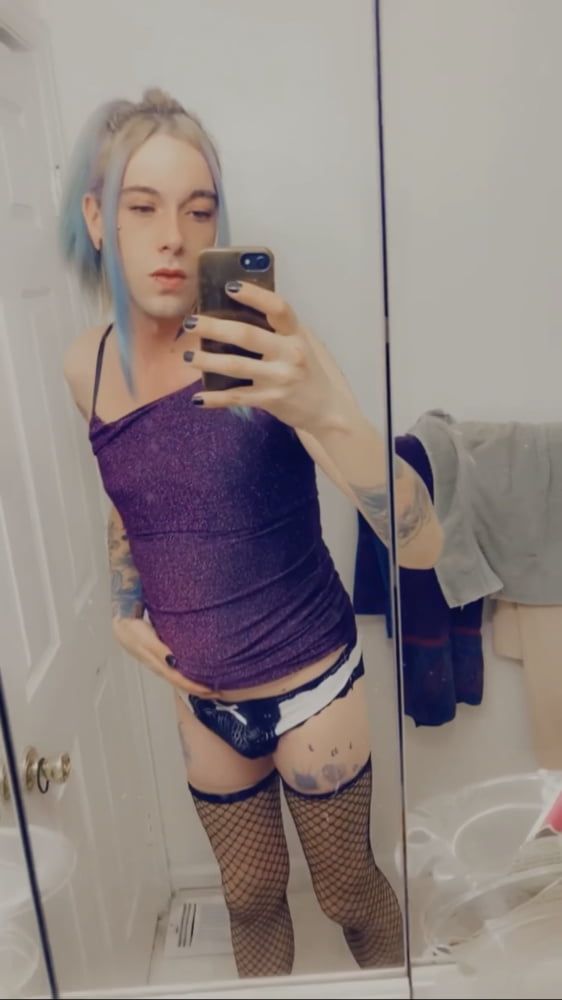 Hot Purple Minidress Slut #22