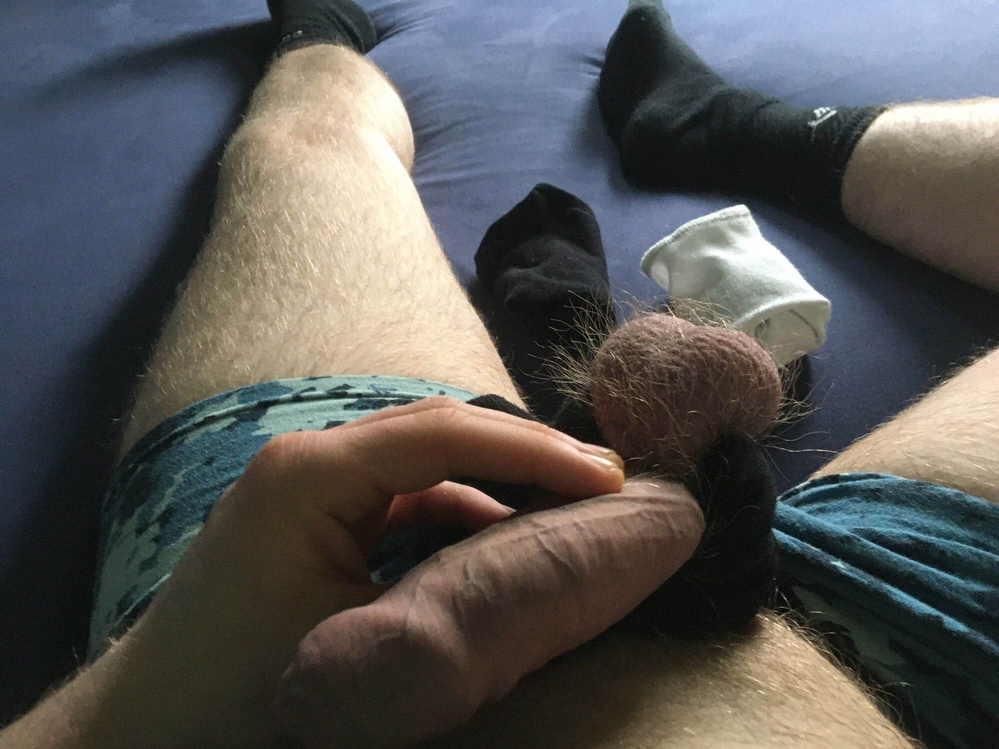 Cock And Ball Bondage With Socks #8