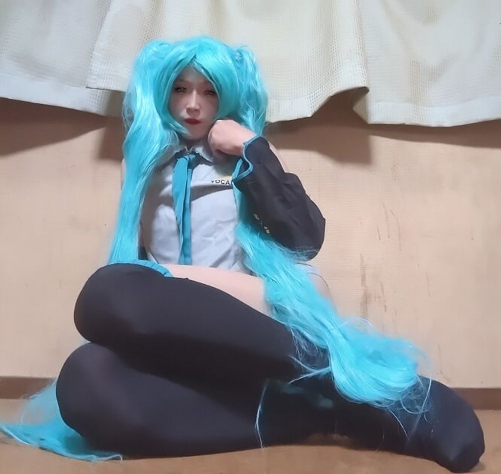 crossdresser Mai  cosplay &amp; fake boob #6