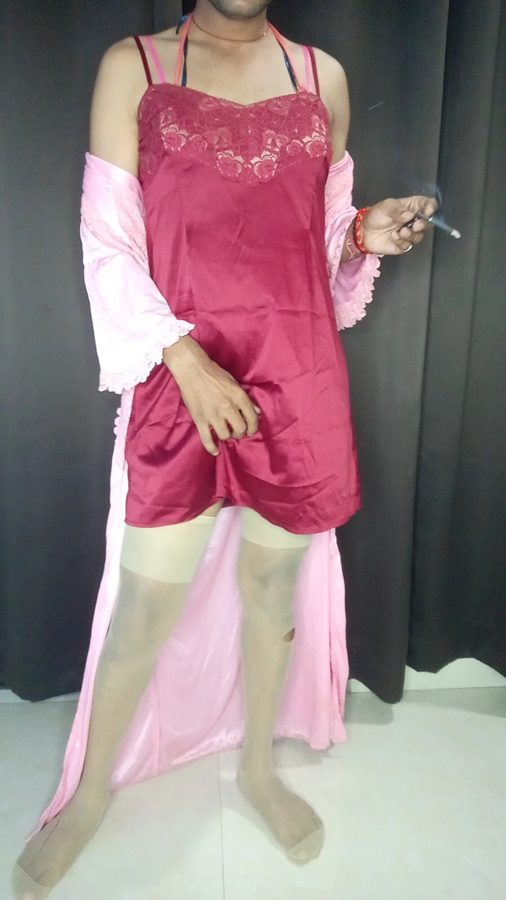 My sexy satin nighty