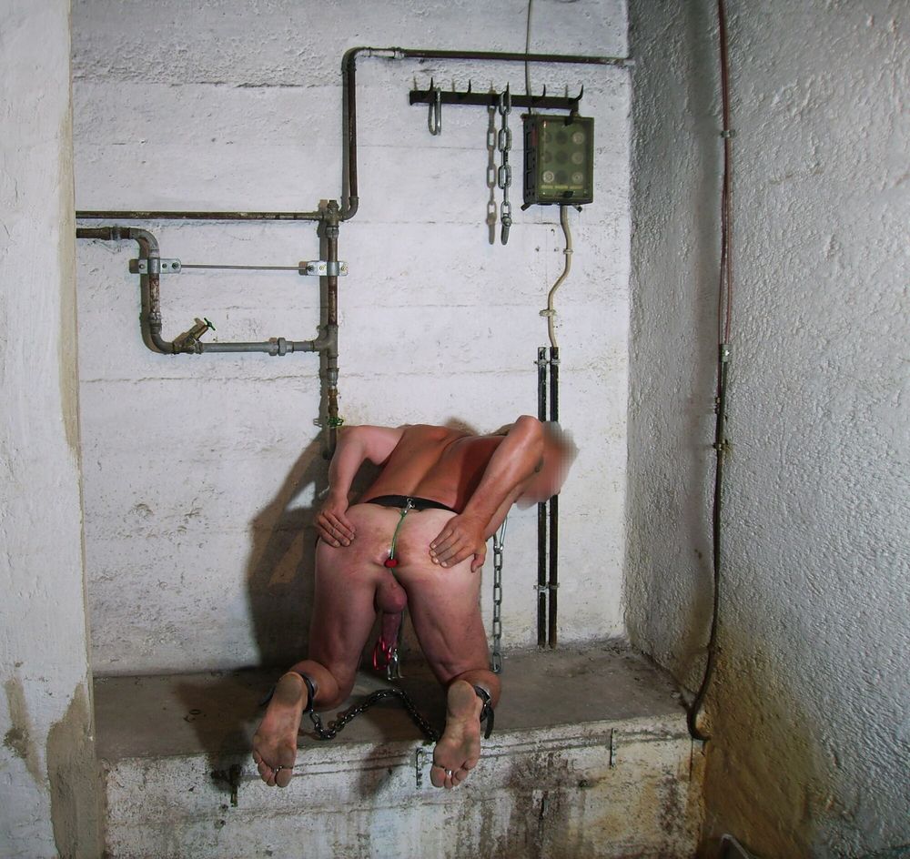 Slave Man locked up dirty Prison Erection #27