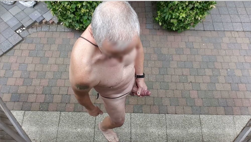 public outdoor exhibitionist bondage jerking show #8