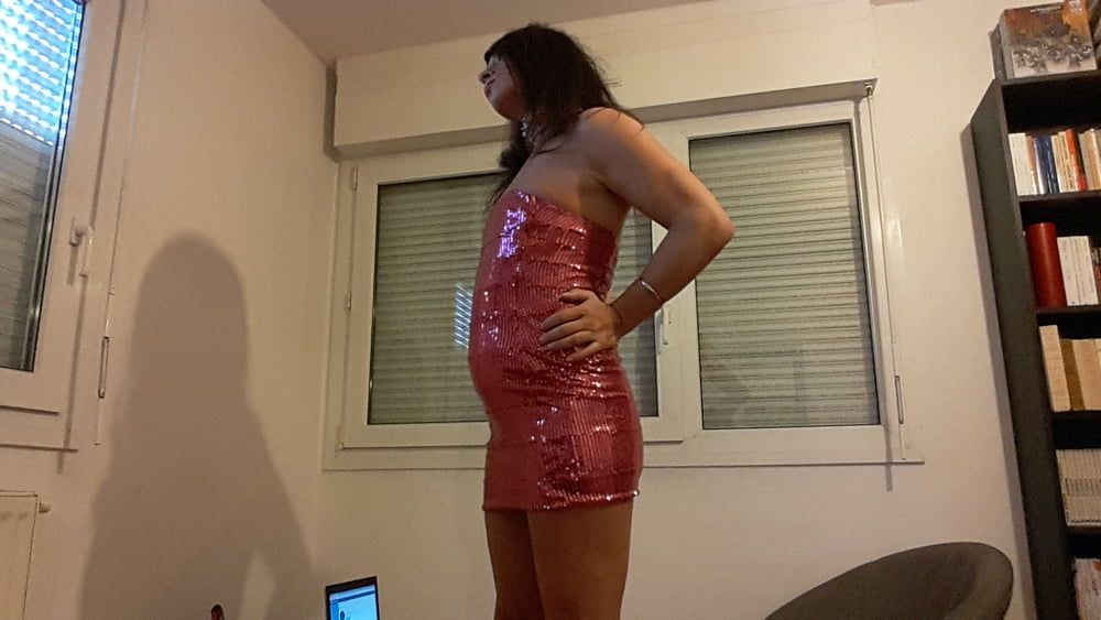 Tygra babe in her new pink dress. #37