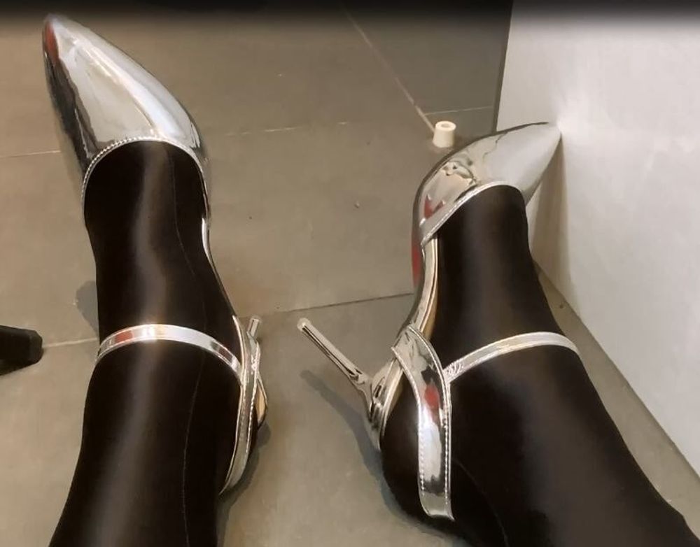 Silver Heels, Black Spandex #2