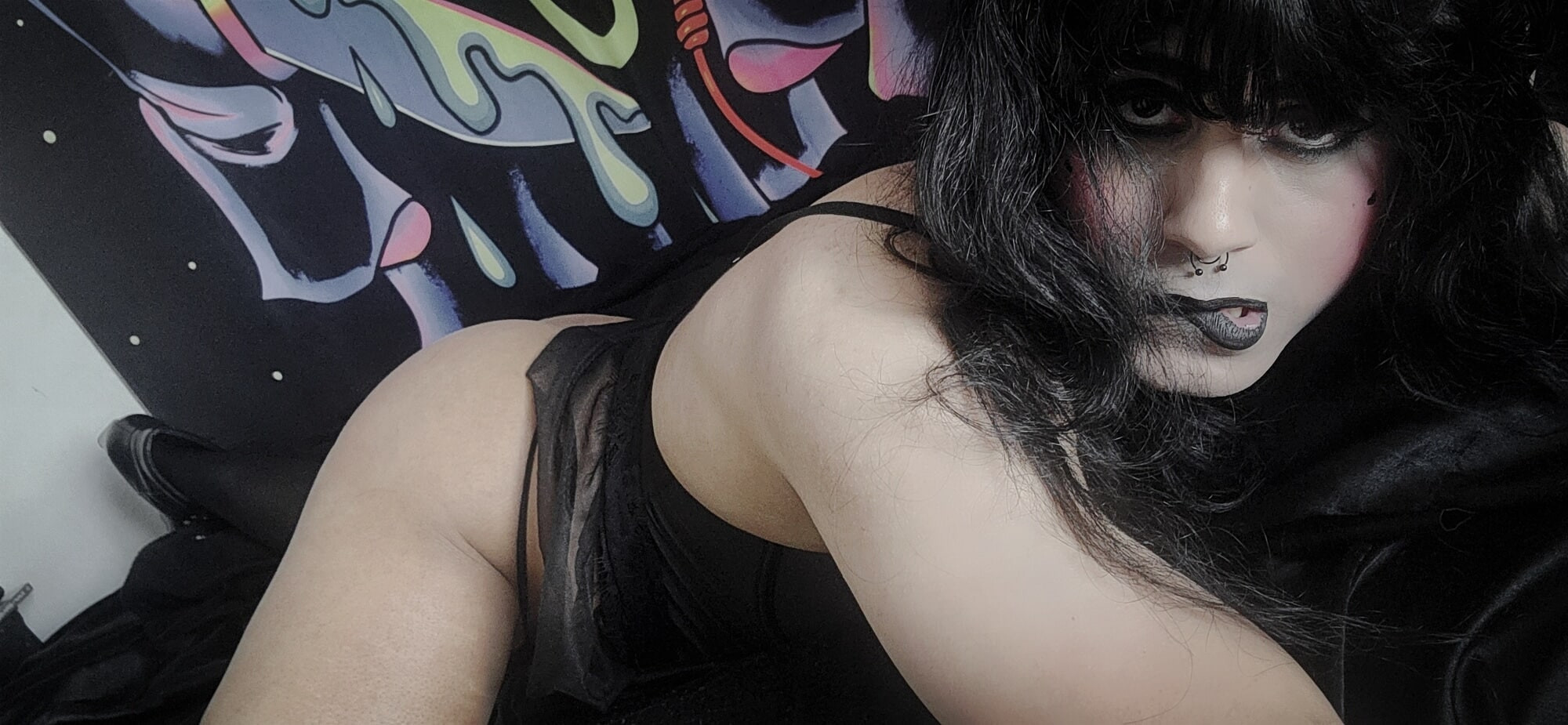 Gothic Sissy in Lingerie 