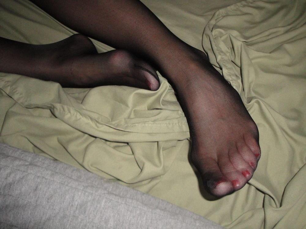 Black Pantyhose Feet #6