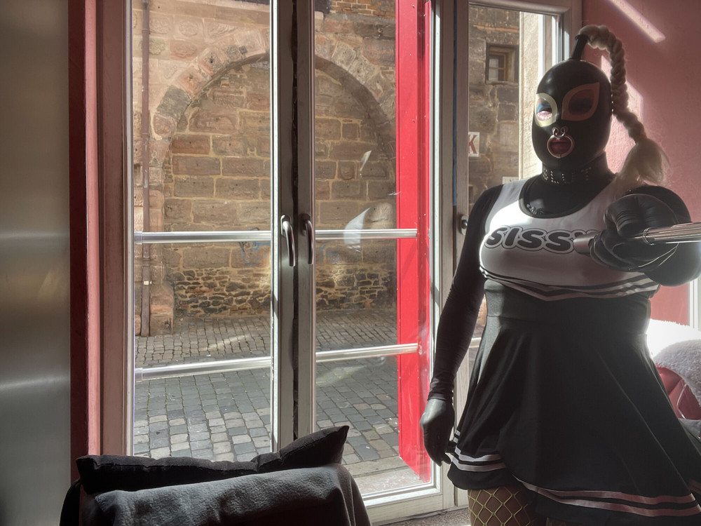 I'm sitting in the window of the red light district #9