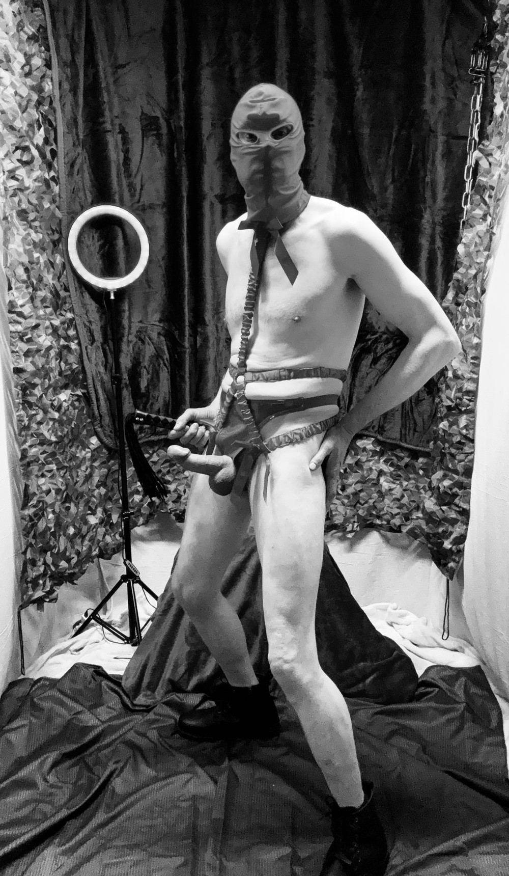 Kinky Cock Show In Black And White #11