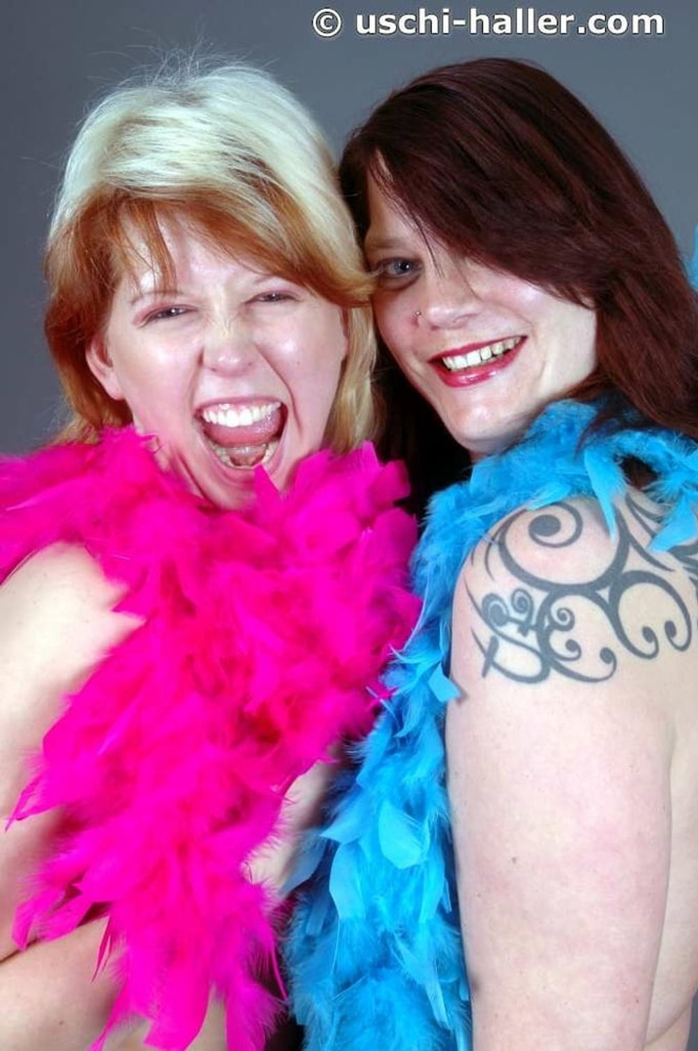 Photo shooting with red hair MILF Bianca &amp; Lindsay #8