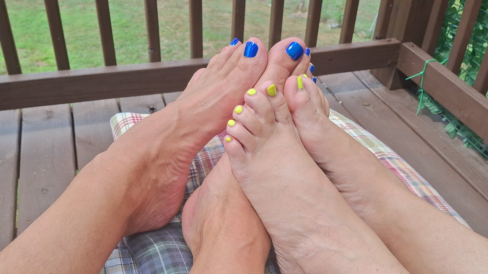 Footsie with oiled feet #9