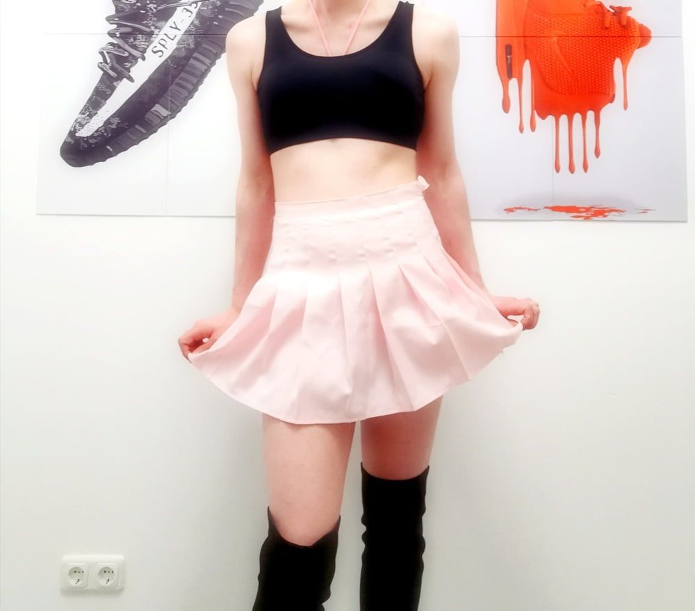 New skirt and also 8 days locked in chastity #17