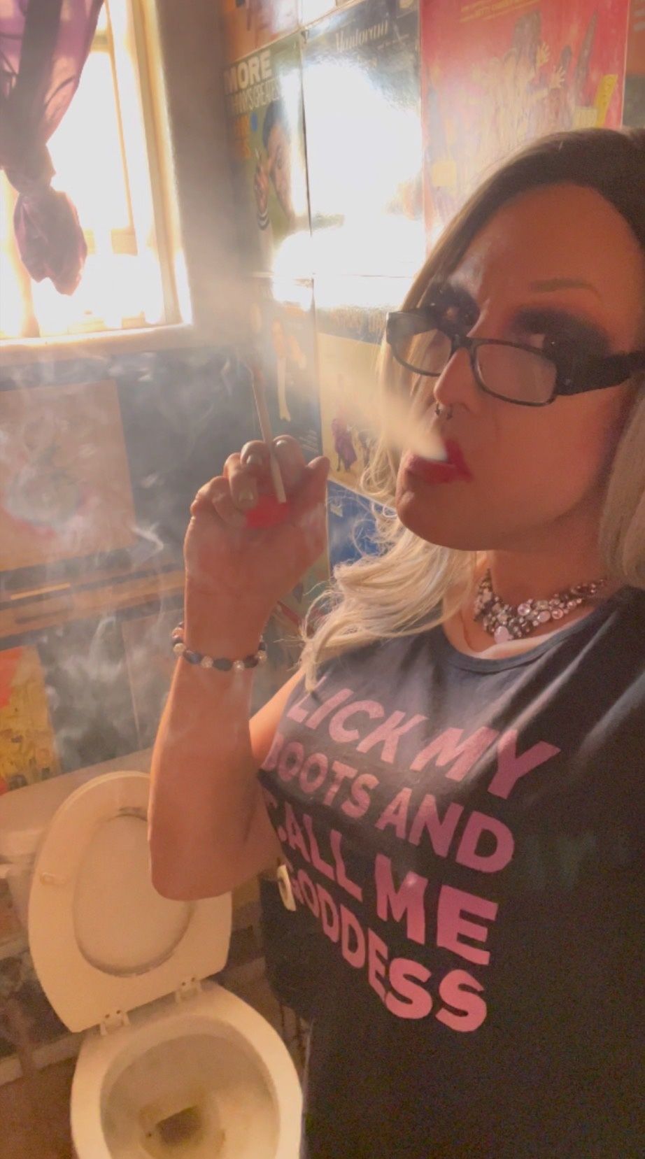 Trans Goddess Smoking Fetish #36