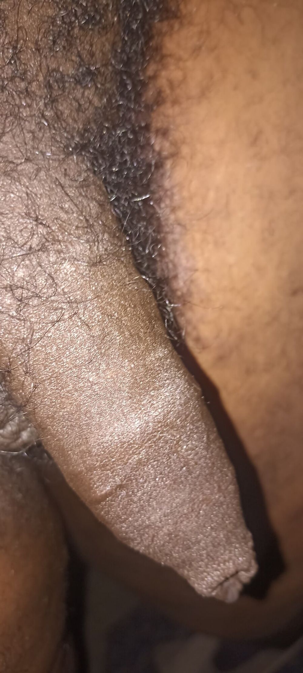 Uncut, black, foreskin cock #9