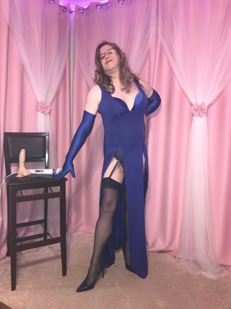  Joanie - Blue Maxi Vest Dress and Lady Marlene Part 3 #35