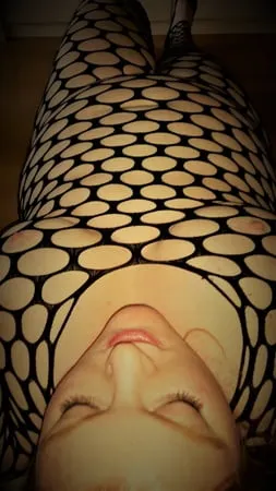 bbw wife miss lizz fishnet bodystocking         