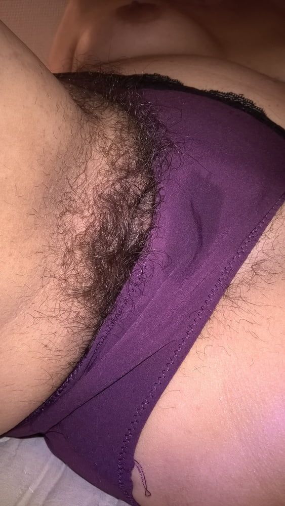 Hairy Wet Wife In Purple Panties #9