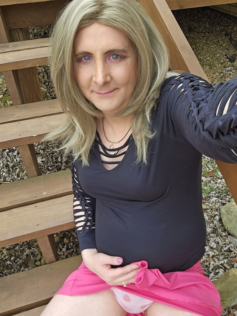 Crossdressing fun outside #32