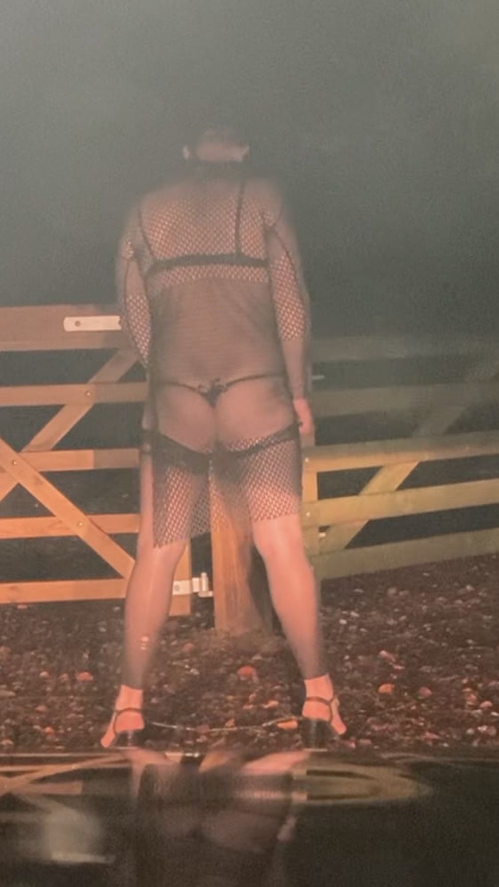 Sissy Bitch New Dress Outdoors 