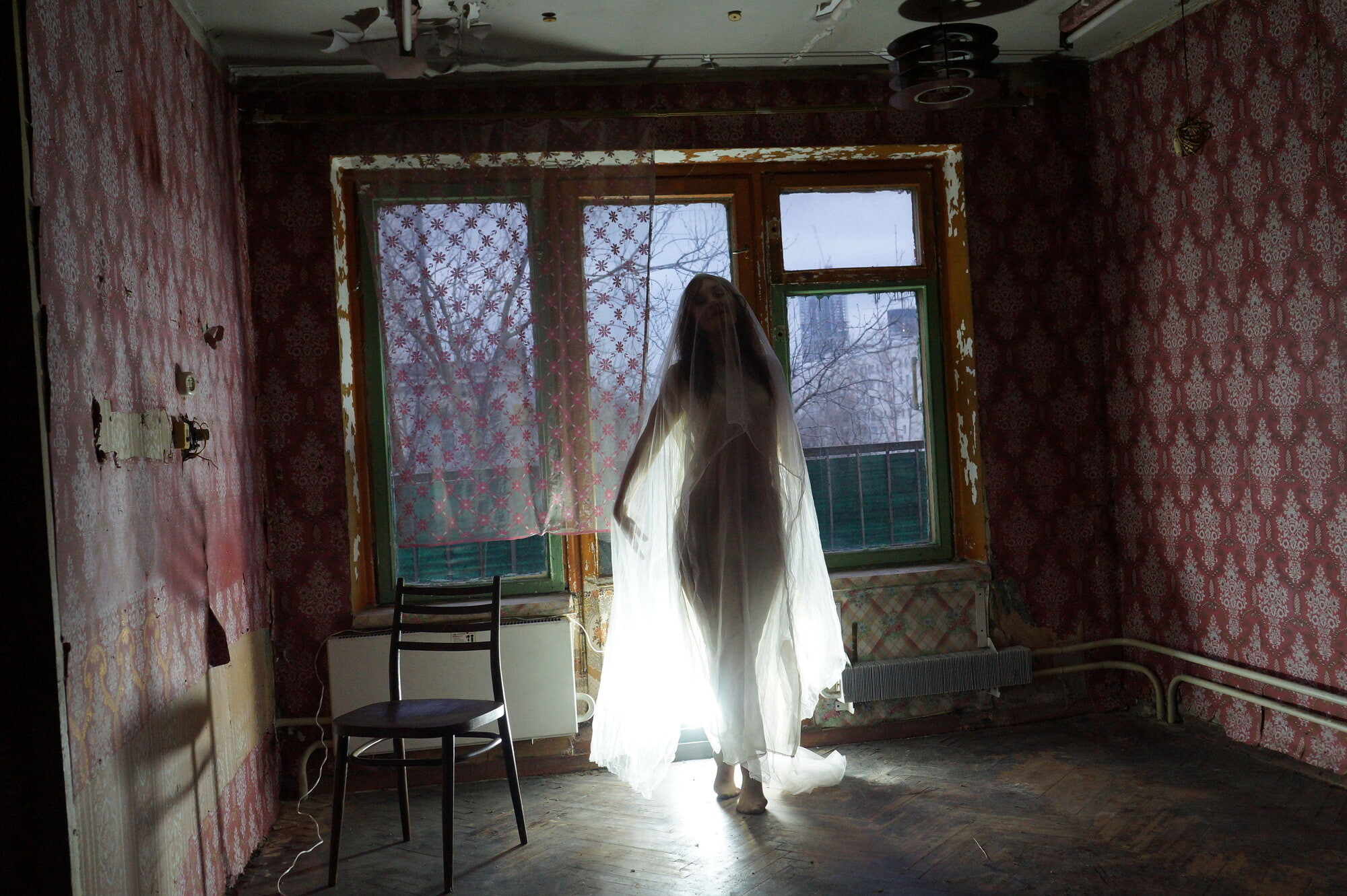 Ghost in a-maj in abandoned House #18