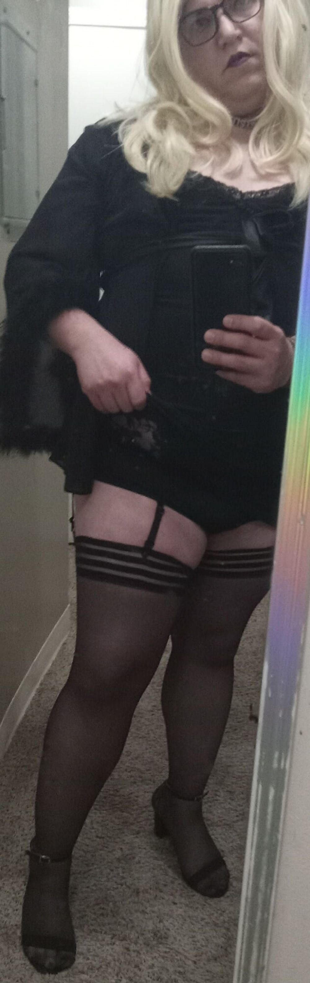 Sissy Carrie in Black stockings  #9