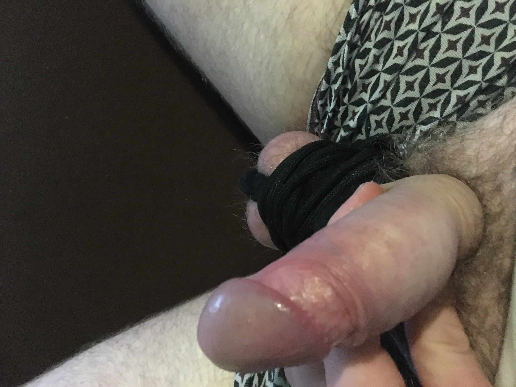 Limp Hairy Cock With Bound Balls Foreskin Cockhead Play #10