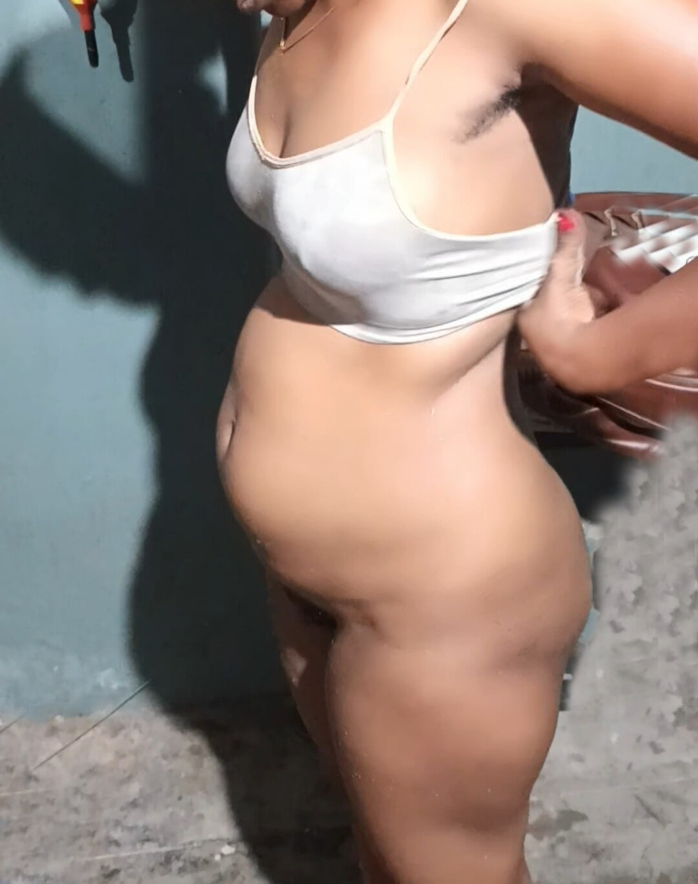 Indian tamil aunty suganthi hairy big pussy nude sex photos #13