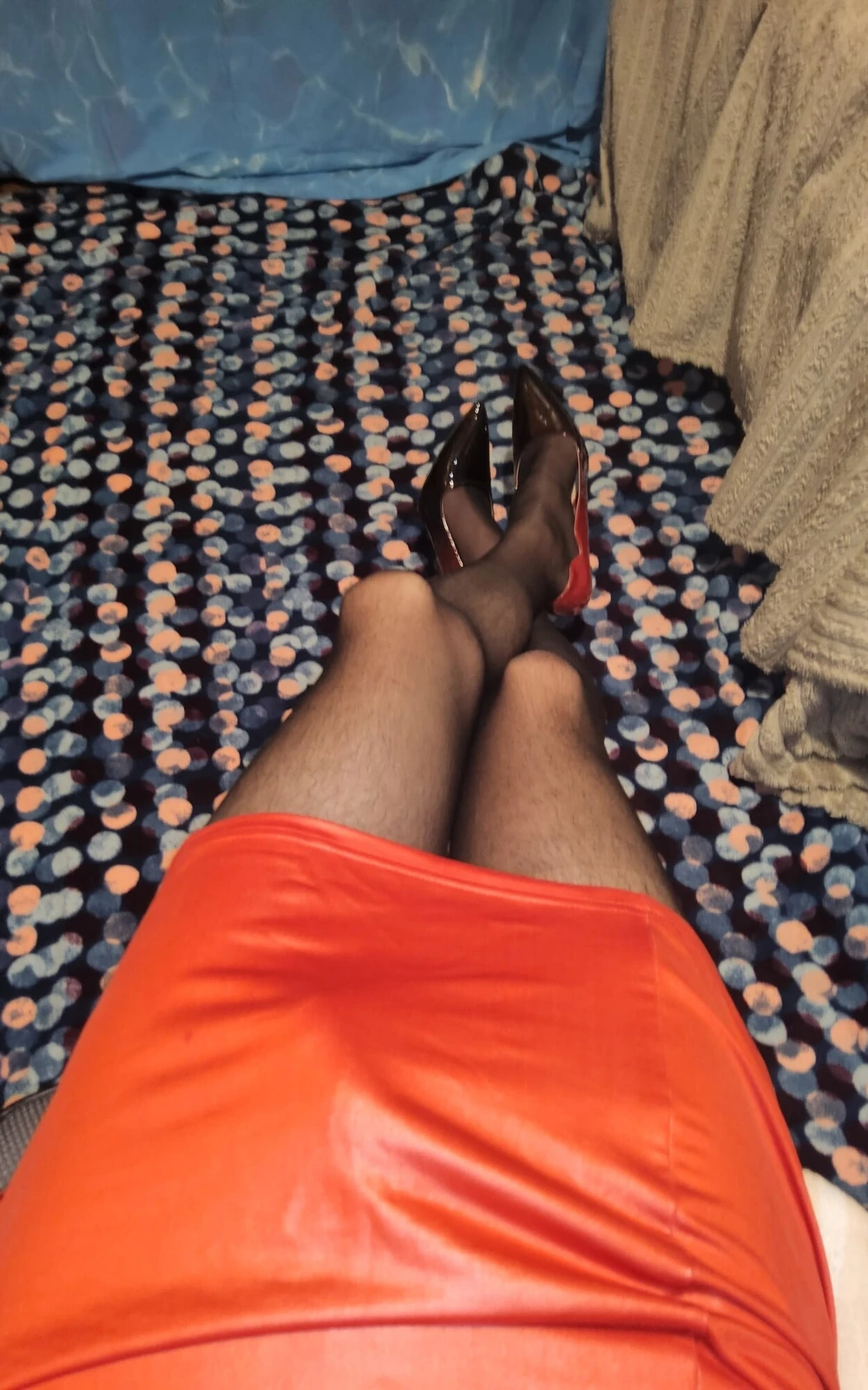 Teasing in My Black Pantyhose #4